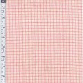 Textile Creations Textile Creations RW0103 Rustic Woven Fabric; Small Plaid Light Pink And White; 15 yd. RW0103
